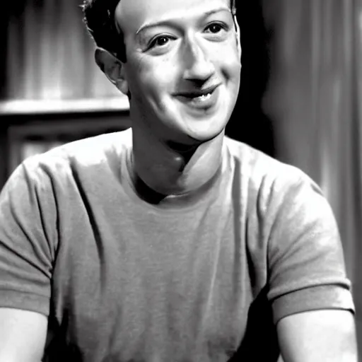 Image similar to mark zuckerberg in i love lucy ( 1 9 5 1 )