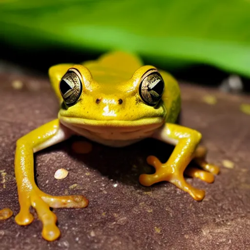 Image similar to a yellow frog