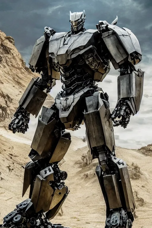 Image similar to cinematic still in westworld and pacific rim movie and real steel movie, heavy armor slim full body stunning intricate humanoid mega mech by fujioka kenki and mamoru nagano