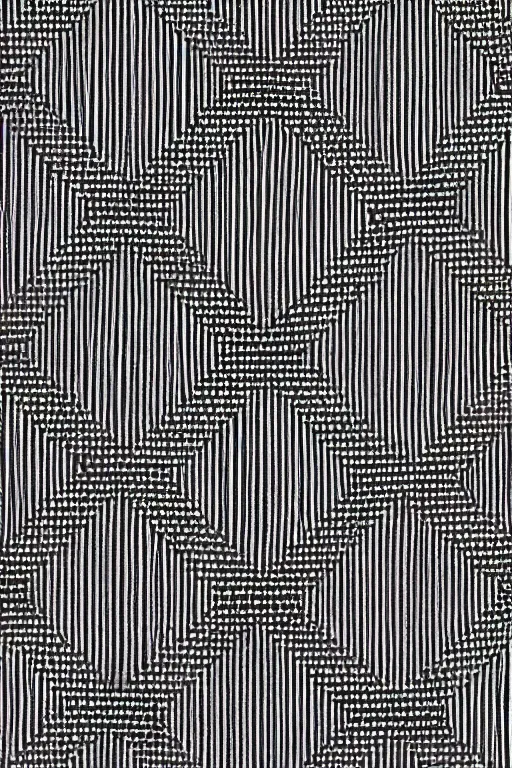 Image similar to a moire optical illusion black and white retro colours intricate detail mesmerizing