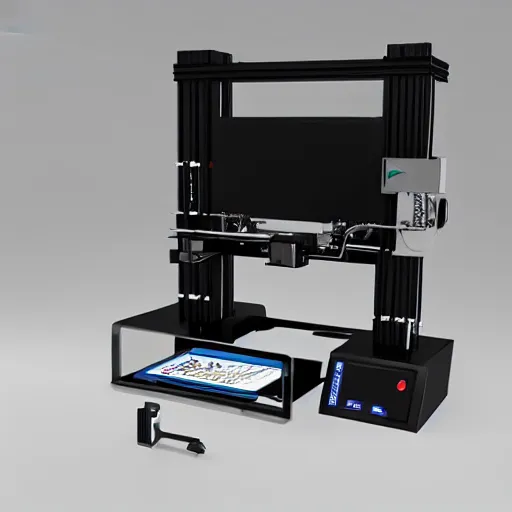 Prompt: 3 d printer in style of charles babbage analytical machine