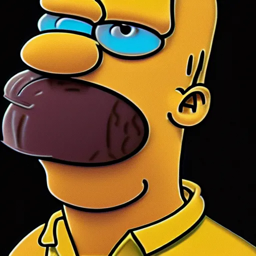 Image similar to Photorealistic Homer Simpson