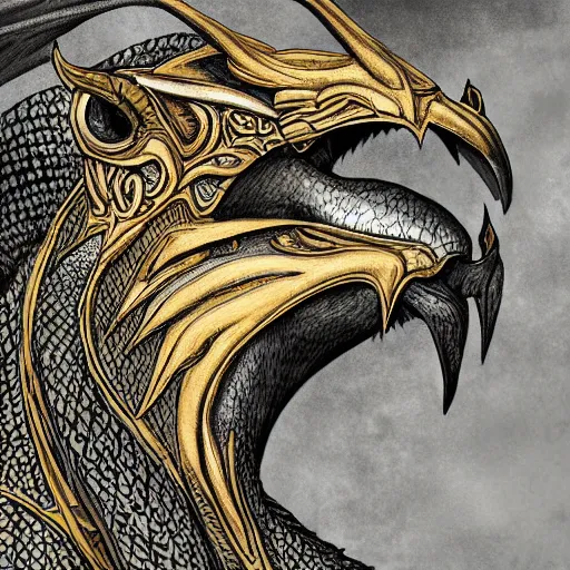 Image similar to a wyvern portrait, intricate, elegant, highly detailed, digital painting, smooth, sharp focus, graphic novel,