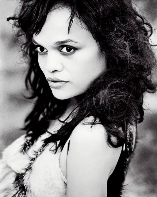 Image similar to a beautiful professional photograph of norah jones as beautiful by herb ritts, arthur elgort and ellen von unwerth for vogue magazine, unusually attractive, fashion model looking at the camera in a flirtatious way, zeiss 8 0 mm f 2. 8 lens