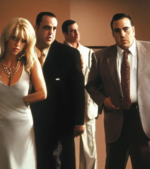 Prompt: film still of the sopranos