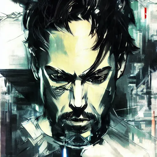 Image similar to android portrait by yoji shinkawa