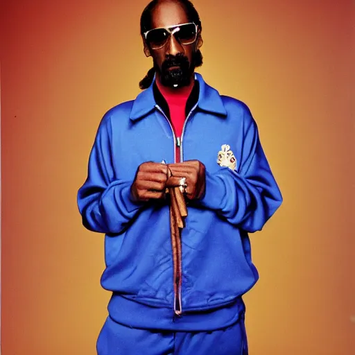 Image similar to Snoop Dogg holding a cigar for a 1990s sitcom tv show, Studio Photograph, portrait, C 12.0