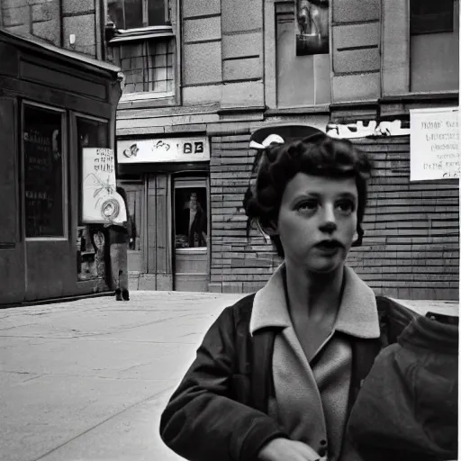 Image similar to a real photo example of vivian maier's work, ultra detailed