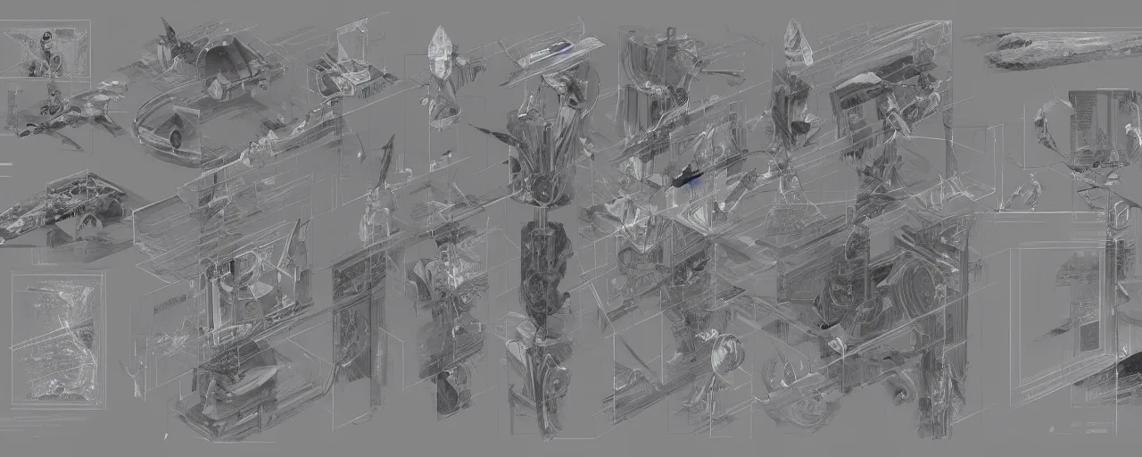 Image similar to stunning schematic diagram of a magic crystal, artbook, page, detailed, cross section, description, material, trending on artstation, cgsociety, Ralph McQuarrie and Greg Rutkowski