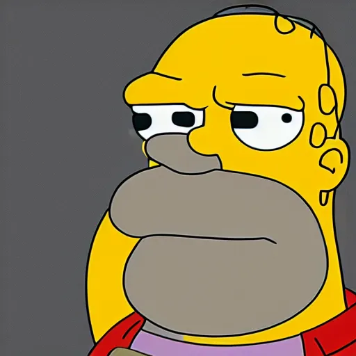 Image similar to i saw this guy the other day he looked exactly like Homer Simpson. here's the pictures