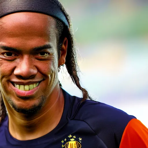 Image similar to portrait of ronaldinho gaucho, high detail, high resolution