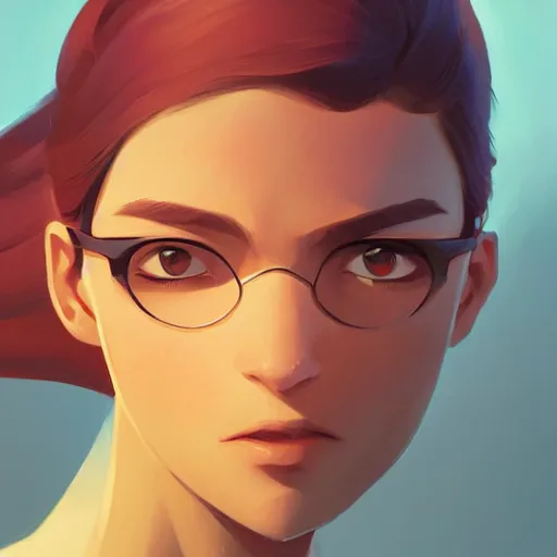 Image similar to face icon stylized minimalist pax, loftis, cory behance hd by jesper ejsing, by rhads, makoto shinkai and lois van baarle, ilya kuvshinov, rossdraws global illumination