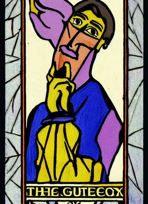 Image similar to The Gay Guy, tarot card