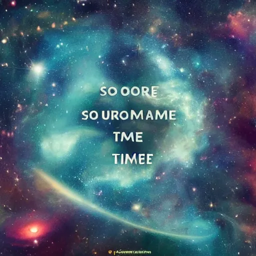 Prompt: So much universe, and so little time.