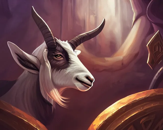 Image similar to goat esports logo design, deep focus, d & d, fantasy, intricate, elegant, highly detailed, digital painting, artstation, concept art, matte, sharp focus, illustration, hearthstone,