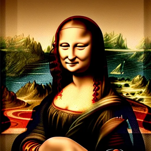 Prompt: real mona lisa