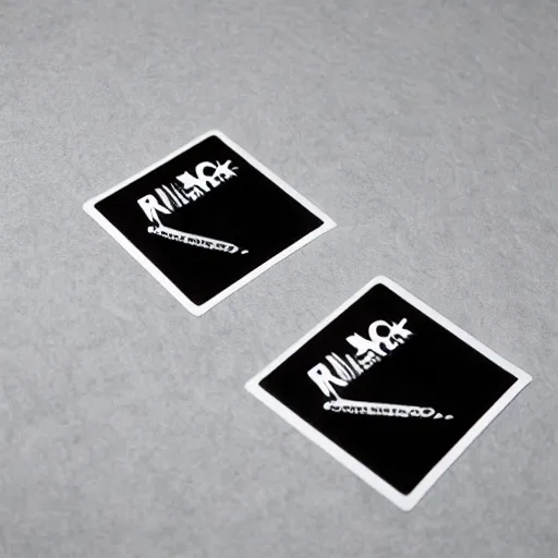 Prompt: black on white graphic design stickers in style of david rudnick, eric hu, guccimaze, acid, y 2 k, 4 k sharpening,