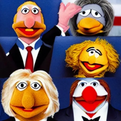 Prompt: presidential muppets