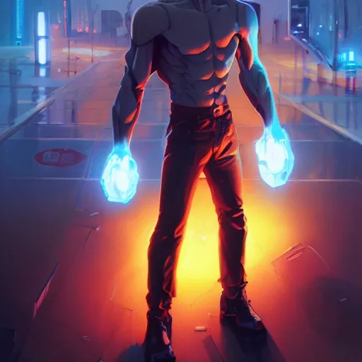 Image similar to hero world the terminator 2 : judgement day, behance hd by jesper ejsing, by rhads, makoto shinkai and lois van baarle, ilya kuvshinov, rossdraws global illumination