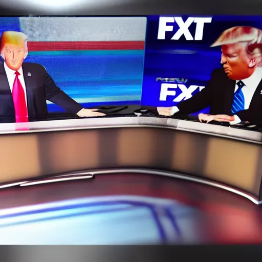 Prompt: brian kilmeade massaging donald trump's feet live on foxnews. hd television photorealistic