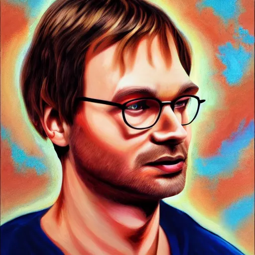 Image similar to jeffrey dahmer in euphoria series, oil painting, ultradetailed, digital painting, ultradetailed