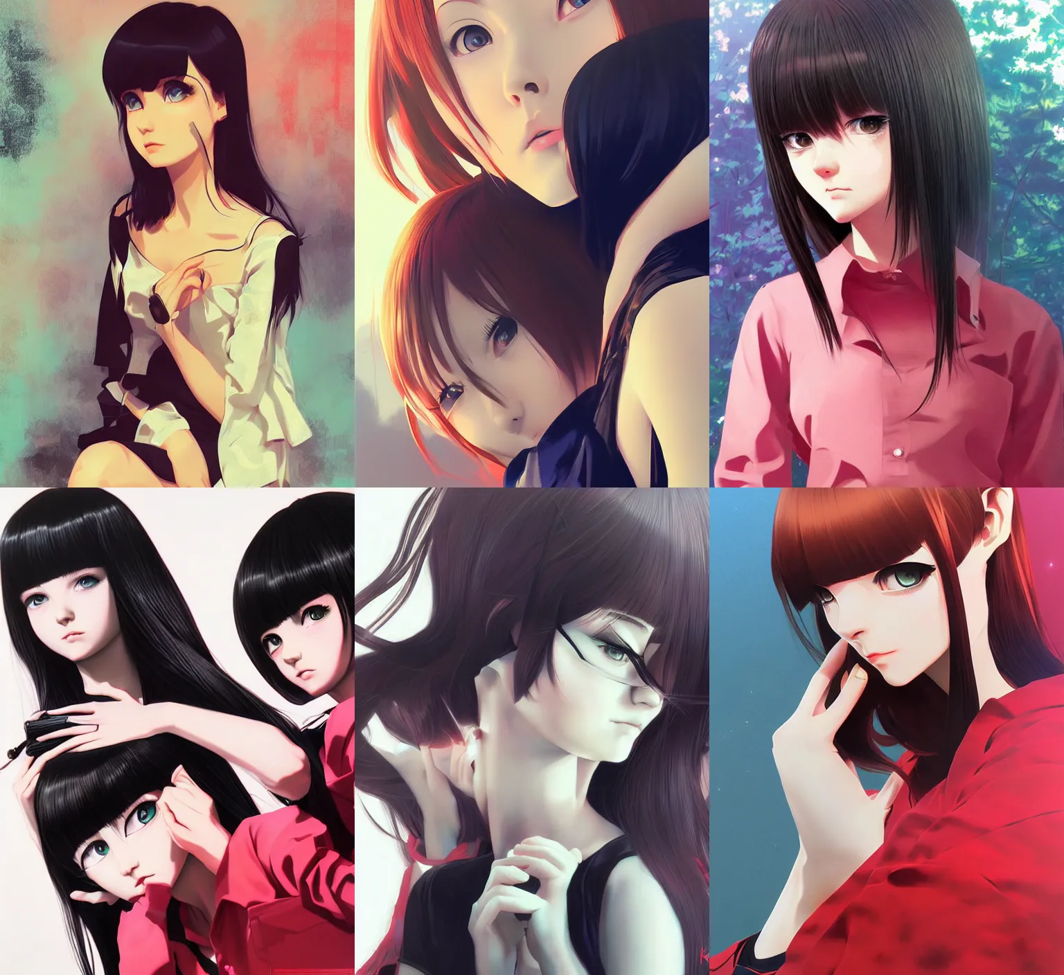 Image similar to artwork by Ilya Kuvshinov