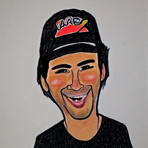 Prompt: a badly drawn picture of sergio perez, caricature!!!, funny, crayon art, bad, beginner art