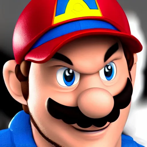 Image similar to Chris pratt as live action mario, 4k headshot photography