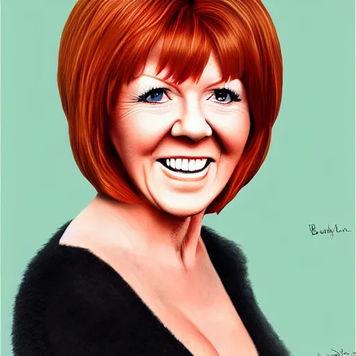 Prompt: cilla black with the physique of a body builder, hyper realistic, ultra detailed, cinematic, dynamic lighting, photorealistic, refined, intricate, digital art, digital painting, masterpiece, 8k
