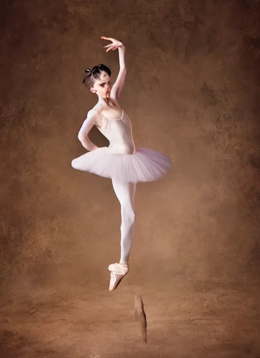 Prompt: a photo of a prima ballerina by peter kemp