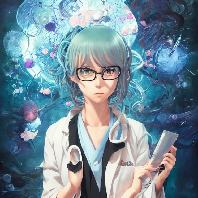 anime portrait of chaotic good female scientist  Stable Diffusion   OpenArt