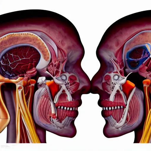 Image similar to cross section of a human. photography. 4 k. realistic. anatomy.