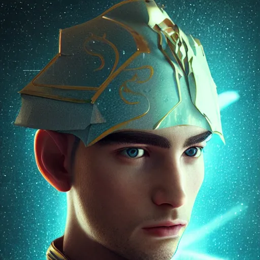 Prompt: portrait of a prince from jupiter, renaissance style, star wars character, volumetric lights, symmetry, headpiece, trending on artstation, sharp focus, leica, studio photo, intricate details, highly detailed