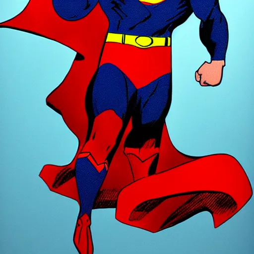 Image similar to concept art superman