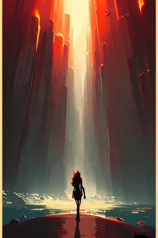 Image similar to greg rutkowski travel poster