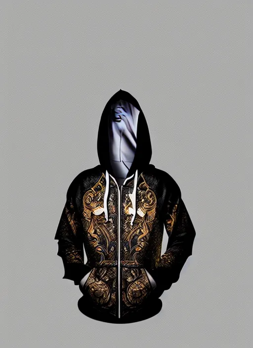 Prompt: guy with hoodie hiding on papercraft, realistic, surealism, lavish, steep, aesthetic, extravagant, shiny, fantasy, intricate, elegant, extremely higly detailed, digital painting, artstation, ornate, grotesque, baroque, concept art, smooth, sharp focus, full body focus, street wear digital art