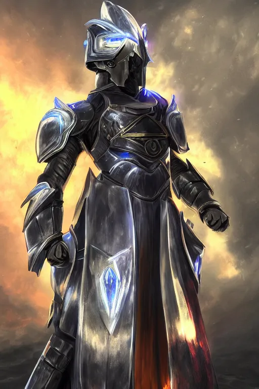 Image similar to helmet armor guardian destiny in witch queen illumination ray tracing hdr fanart arstation by sung choi robot ninja mask and eric pfeiffer and gabriel garza and casper konefal