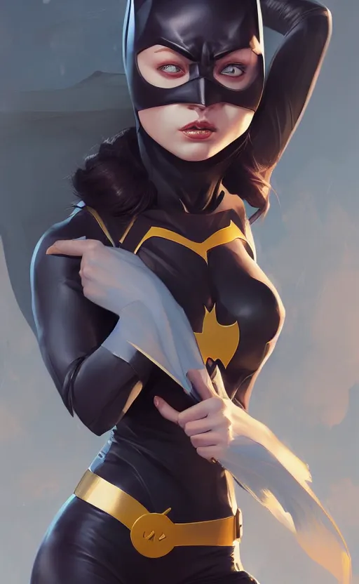 Prompt: Batgirl, highly detailed, digital painting, artstation, facing camera, concept art, smooth, sharp focus, illustration, art by artgerm and greg rutkowski, high definition digital art, dramatic lighting, in the style of ilya kuvshinov and Ross tran