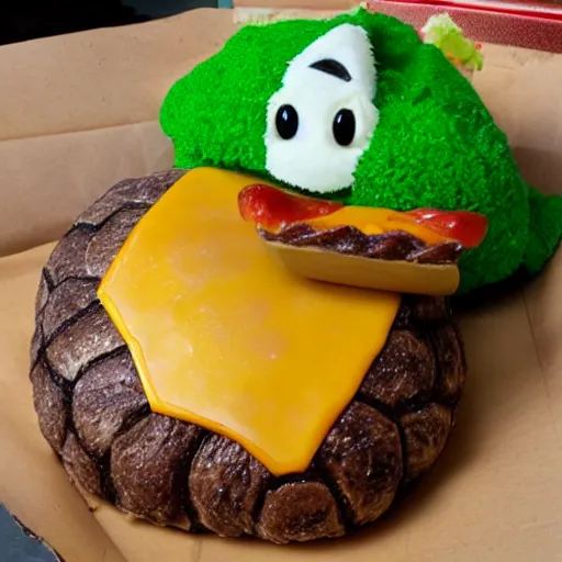 Image similar to cheeseburger turtle