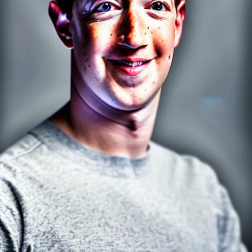 Image similar to a full portrait of mark zuckerberg, his eyes are bloodshot, his skin is pale, blood flows from his eyes over his cheeks, he grins evil, f / 2 2, 3 5 mm, 2 7 0 0 k, lighting, perfect faces, award winning photography.