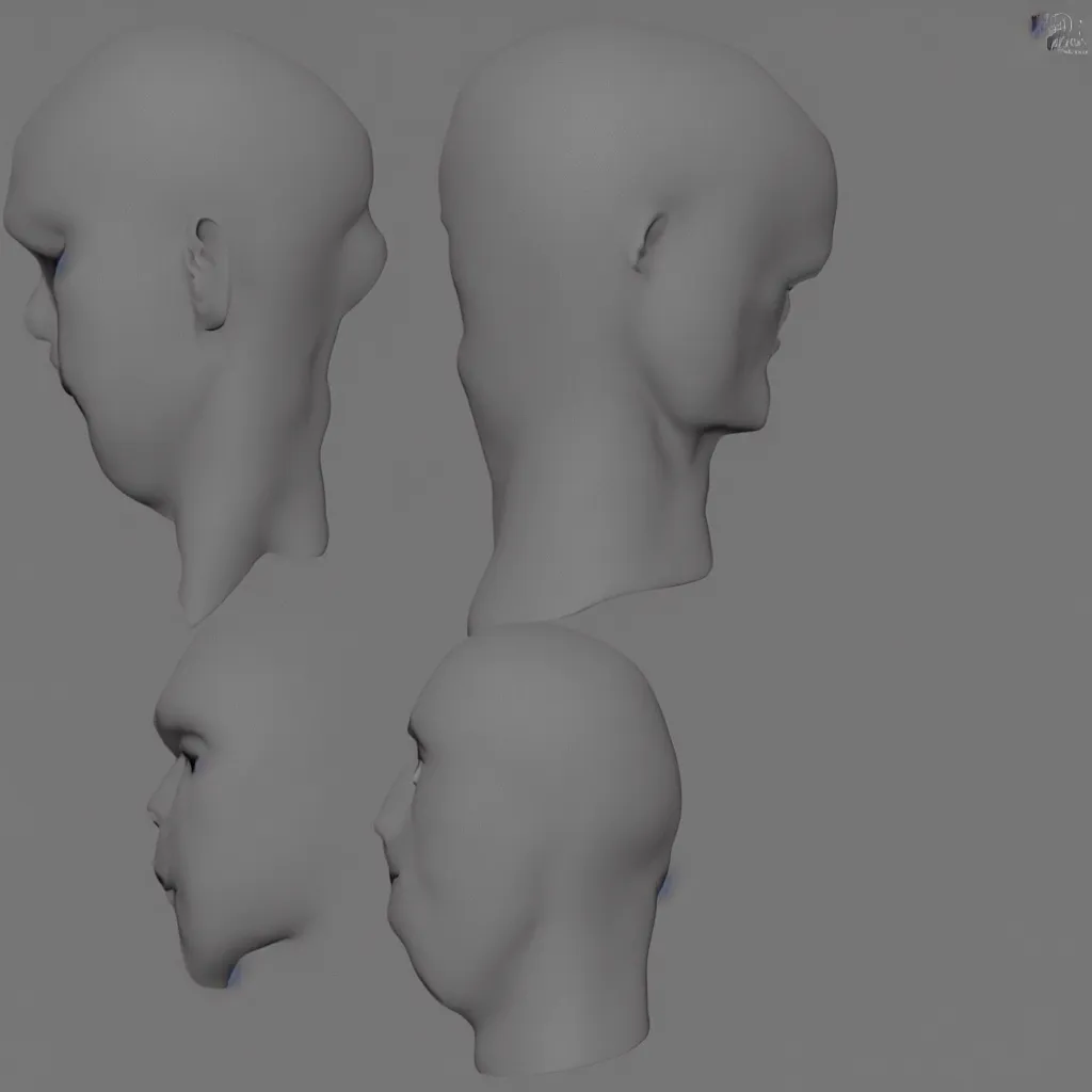 Image similar to unwrapped human head texture, male in 3 0 s, 8 k