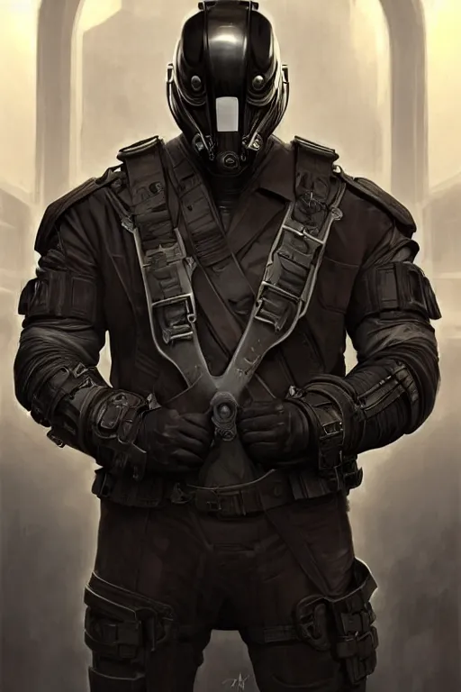 Prompt: elon musk as bane from dark knight, realistic portrait, symmetrical, highly detailed, digital painting, artstation, concept art, smooth, sharp focus, illustration, cinematic lighting, art by artgerm and greg rutkowski and alphonse mucha