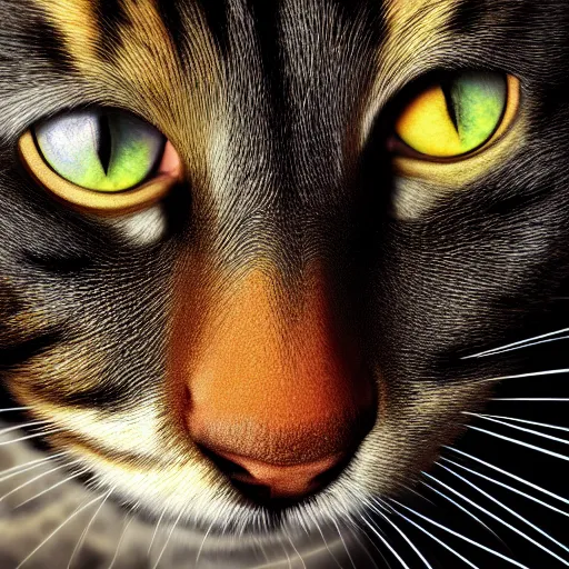 Prompt: hyperdetailed image of a cat as Cleopatra, rich deep colors, masterpiece, very coherent symmetrical artwork, cinematic, hyper realism, high detail, octane render, unreal engine, 8k, Vibrant colors, Smooth gradients, High contrast, depth of field, full body character drawing, intricate detail