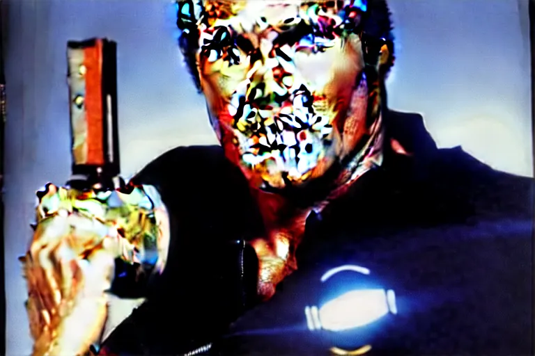 Prompt: lee majors as steve austin, the six million dollar man with the bionic eye, highly realistic profile photo at holywood magazine