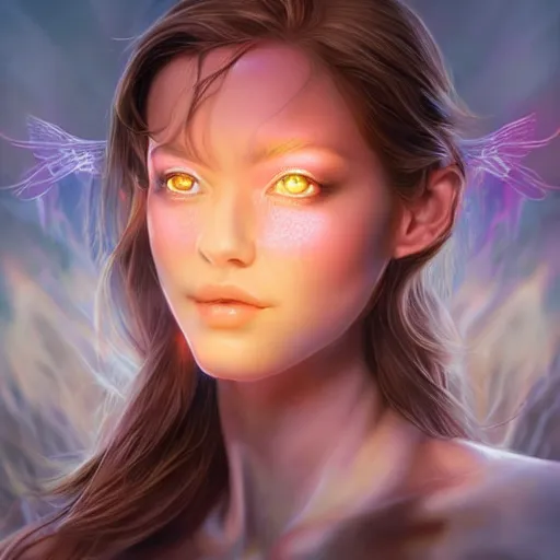 Image similar to beautiful realistic portrait of astral portal by artgerm