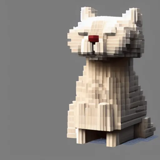 Image similar to voxel based cat