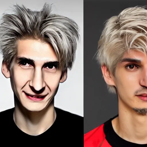 Image similar to really ugly xqc, big nose, underbite