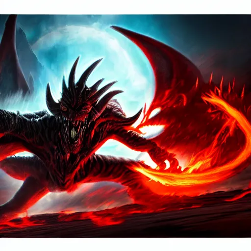 Prompt: a hyper realistic photo of the demon lord aatrox fighting against leg guy the unbeatable on a barren hellscape surrounded by a ring of fire, ultra detailed, hdr, 8 k