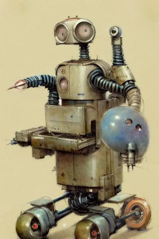 Image similar to (((((1950s inventors workshop full or robots . muted colors.))))) by Jean-Baptiste Monge !!!!!!!!!!!!!!!!!!!!!!!!!!!