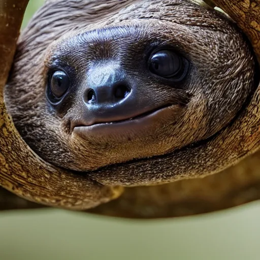 Image similar to turtle sloth hybrid, bold natural colors, national geographic photography, masterpiece, full shot